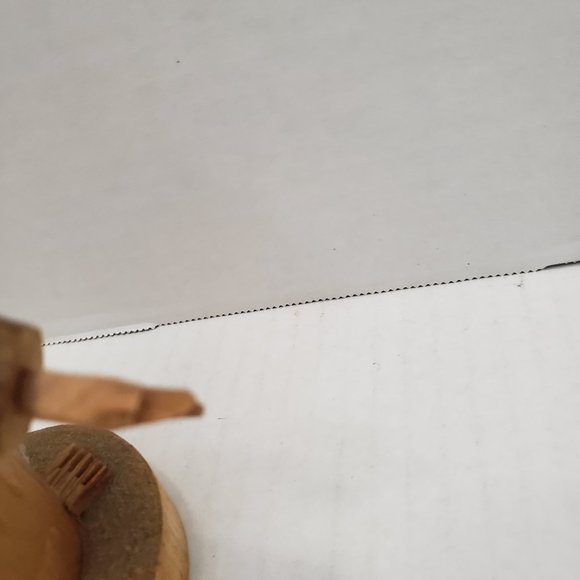 Pete Ortega Carved Wood Wooden Sculpture Signed Fiure Fold Art - Picture 15 of 16